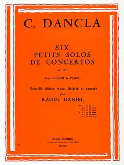 4ème Petit Solo De Concerto Op. 141 #4 En Ré Mineur (DANCLA CHARLES)