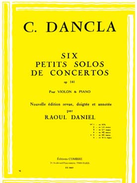 5ème Petit Solo De Concerto Op. 141 #5 En Ré Maj. (DANCLA CHARLES)