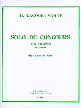 Solo De Concours 'Alla Pastorale' En Ré Maj. (LACOURT-WOLFF H)