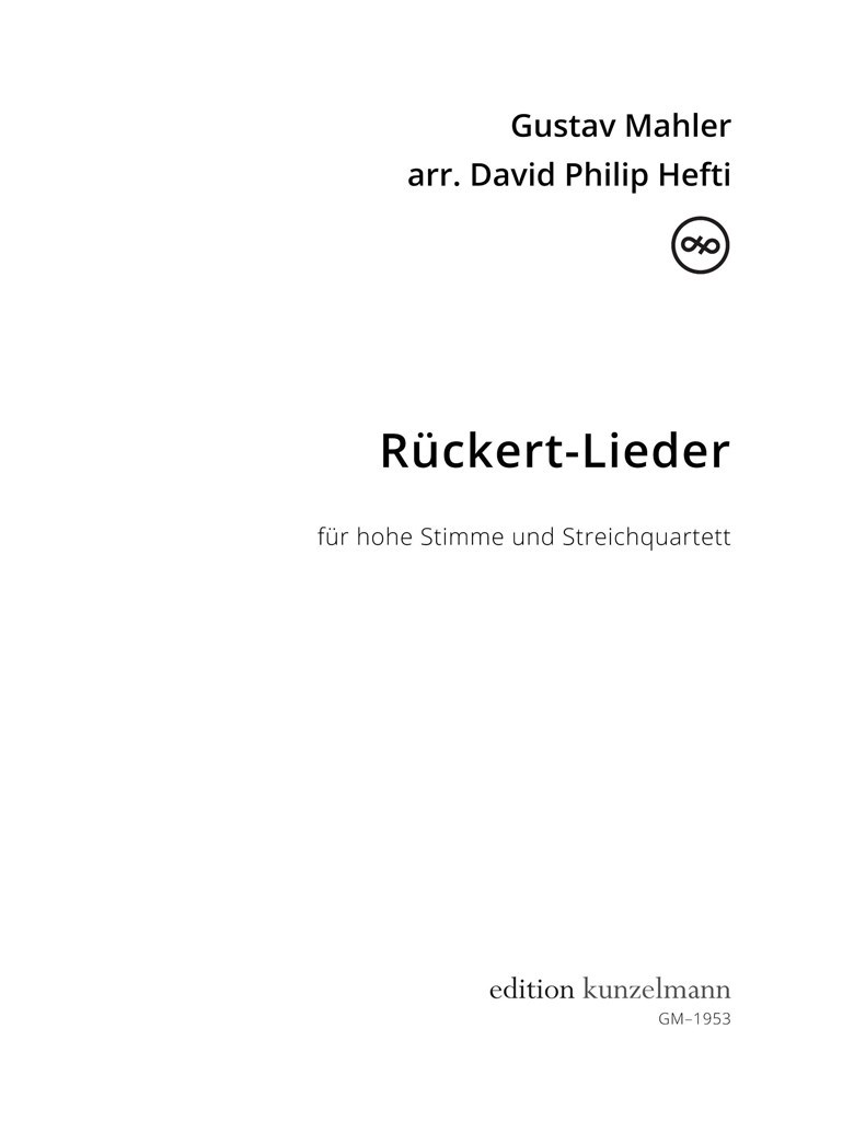 Rückert-Lieder (MAHLER GUSTAV)