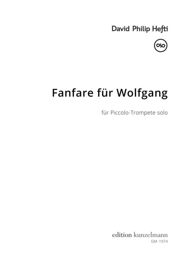 Fanfare fr Wolfgang (HEFTI DAVID PHILIP)