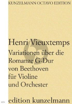 Variationen über die Romanze G-Dur von Beethoven (VIEUXTEMPS HENRI)