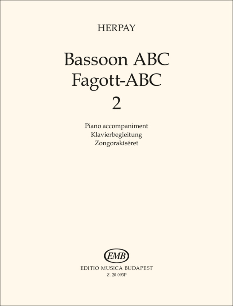 Bassoon ABC 2 Piano Accompaniment (HERPAY AGNES)