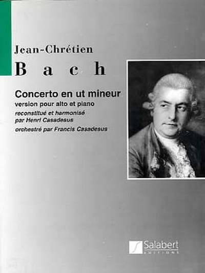 Concerto En Ut Mineur Alto/Piano Reduction (BACH JOHANN CH)