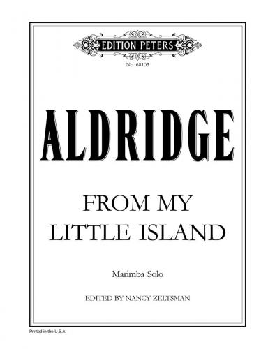 From My Little Island for Marimba (Revised Version, 2002) (ALDRIDGE ROBERT)