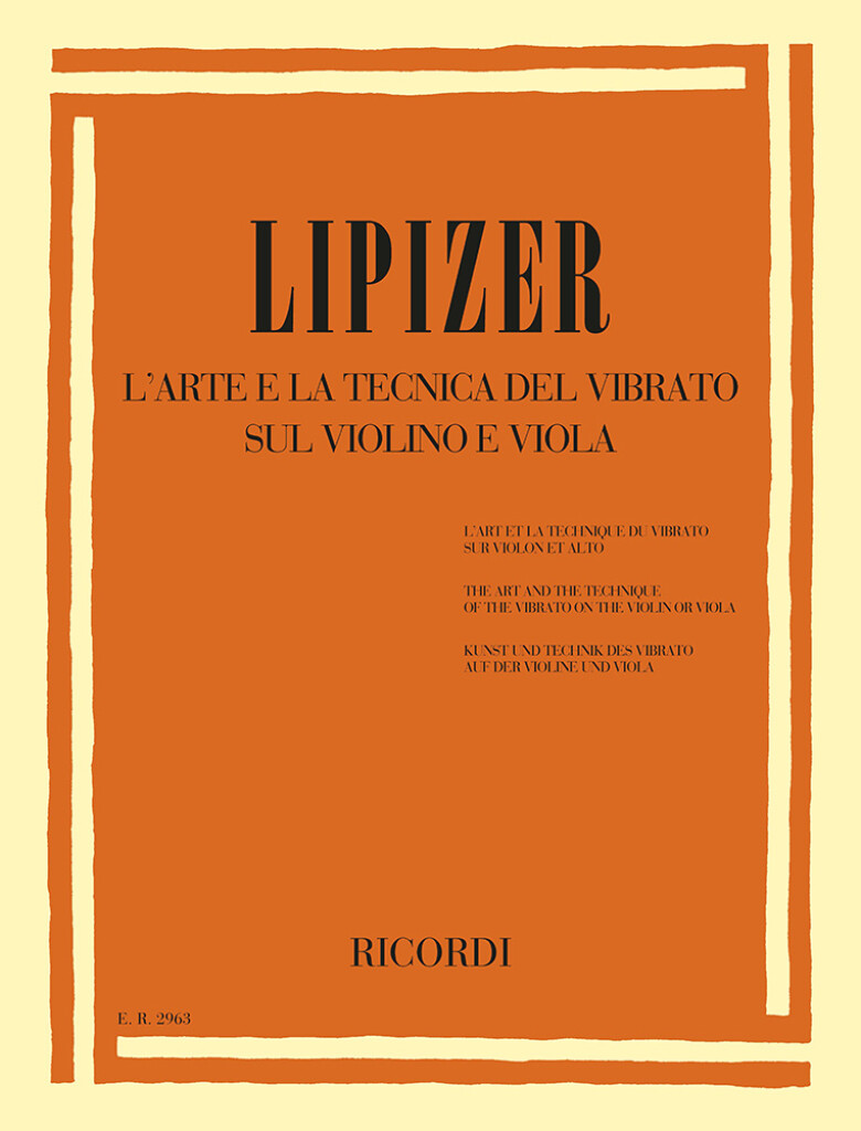 L'Arte E La Tecnica Del Vibrato Sul Violino E Viola (LIPIZER RODOLFO)