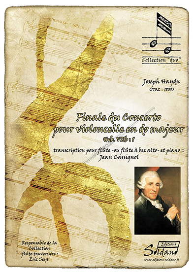 Finale du Concerto pour violoncelle en do M (transcription pour flûte -ou flûte à bec alto- et piano) (HAYDN FRANZ JOSEF / CASSIGNOL J)