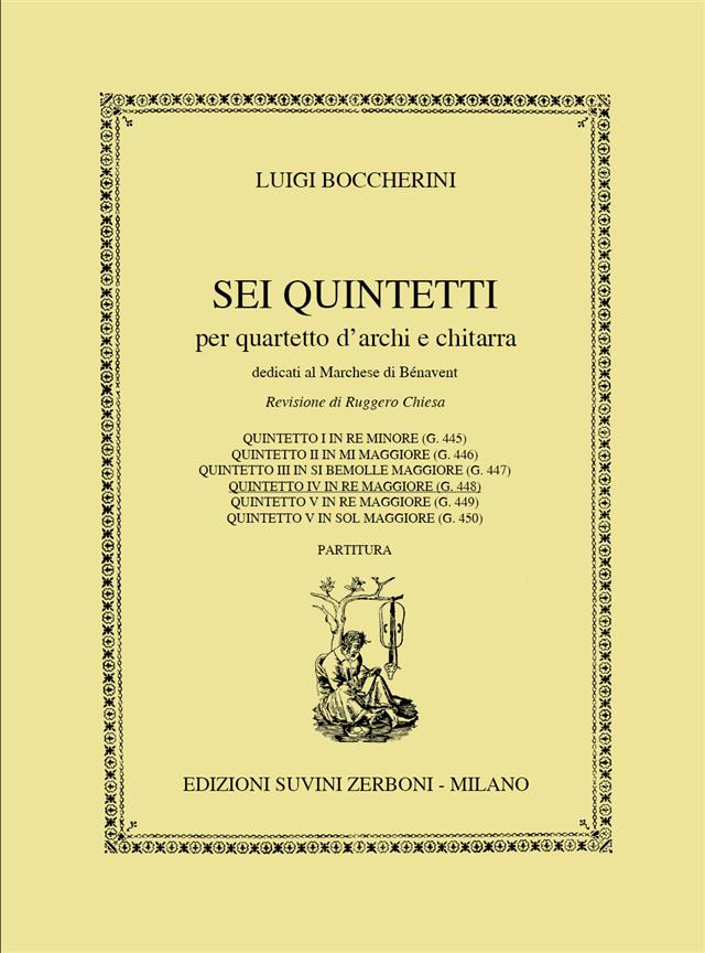 IV - Quintette En Re Majeur (BOCCHERINI LUIGI / CHIESA)