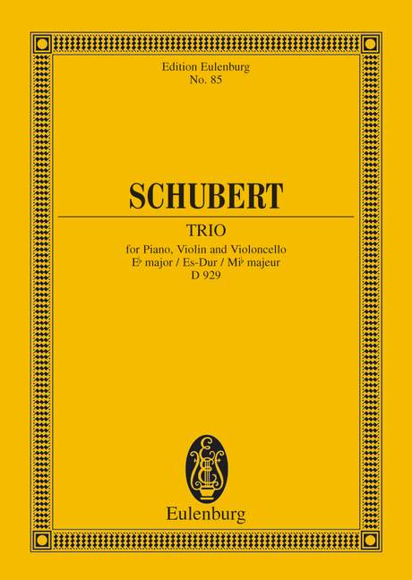Piano Trio Eb Major Op. 100 D 929 (SCHUBERT FRANZ)