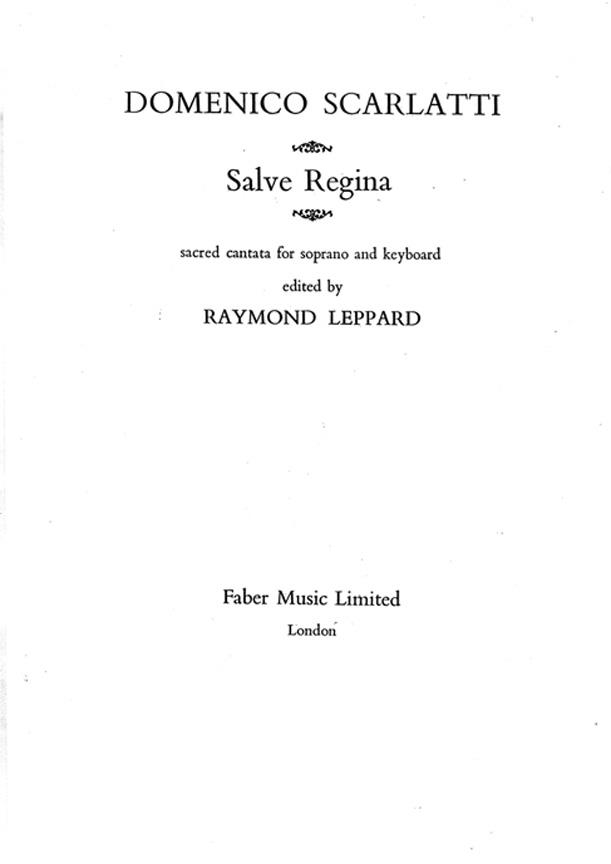 Salve Regina (SCARLATTI DOMENICO)