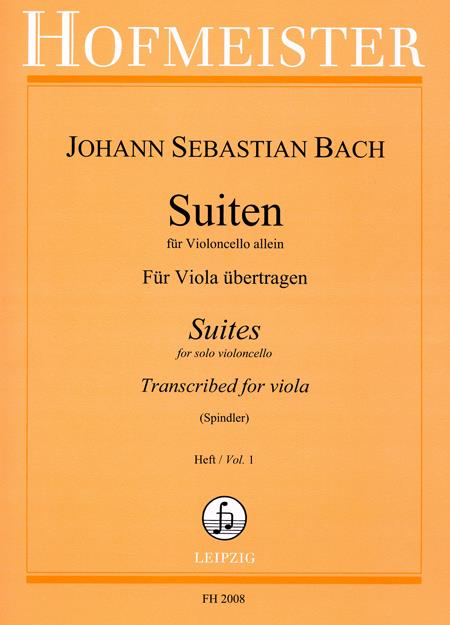 Suiten Für Violoncello. Für Viola Übertragen, Heft 1