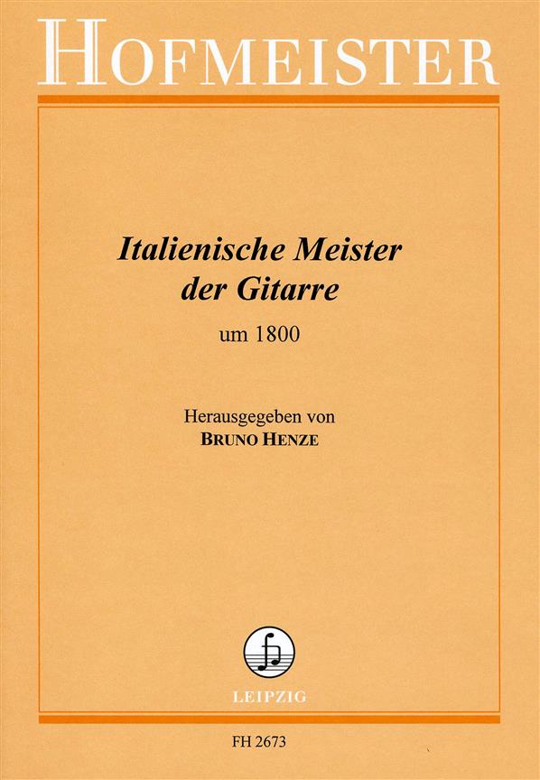 Italienische Meister Der Guitare Um 1800