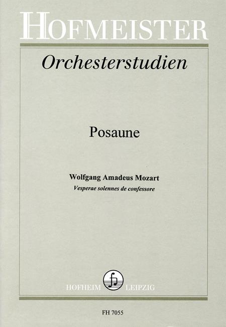 Orchesterstudien Für Posaune: Mozart