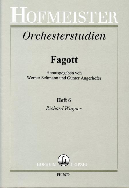 Orchesterstudien Für Fagott, Heft 6: Wagner