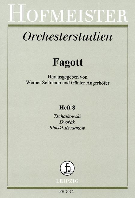 Orchesterstudien Für Fagott, Heft 8: Tschaikowski, Dvorak, Rimski-Korsakow