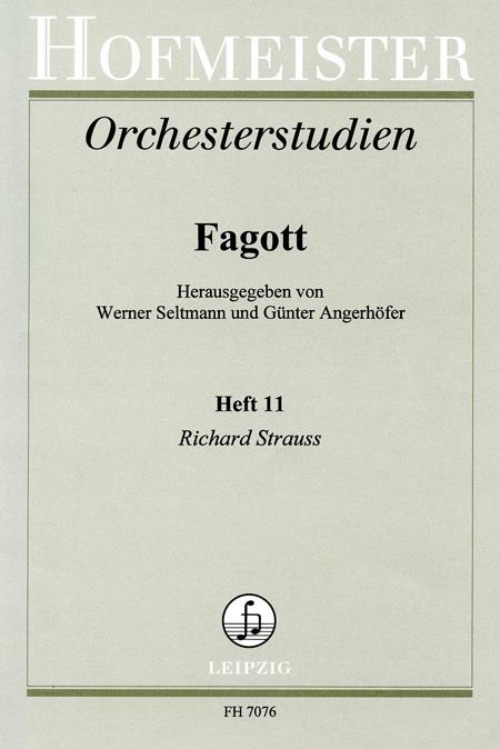 Orchesterstudien Für Fagott, Heft 11: Strauss