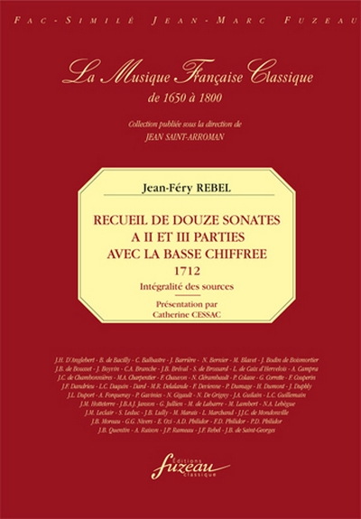 Recueil De Douze Sonates A II Et III Parties (Intégralité Des Sources)