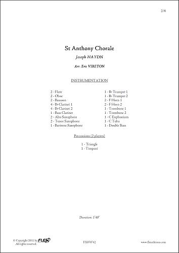 Choral De Saint-Antoine (HAYDN FRANZ JOSEF)