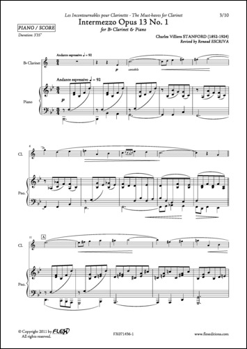Intermezzo Op. 13 #1 (STANDFORD CHARLES VILLERS)