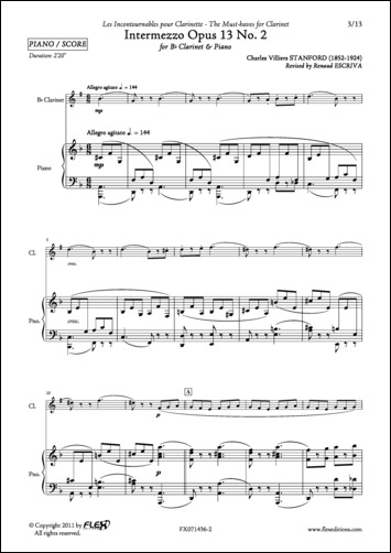 Intermezzo Op. 13 #2 (STANDFORD CHARLES VILLERS)
