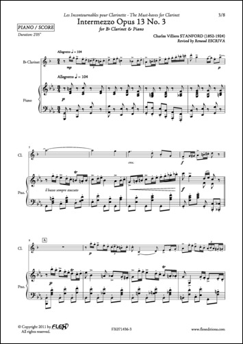 Intermezzo Op. 13 #3 (STANDFORD CHARLES VILLERS)