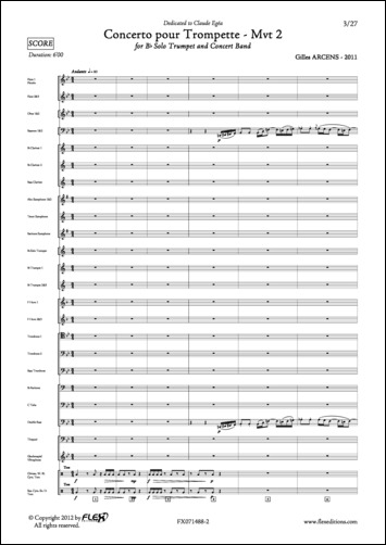 Concerto Pour Trompette - Mouvement 2 (ARCENS GILLES)