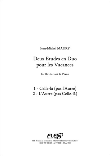 2 Etudes En Duo Pour Les Vacances (MAURY JEAN-MICHEL)