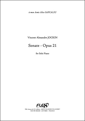 Sonate, Op. 21 (JOCKIN VINCENT A)