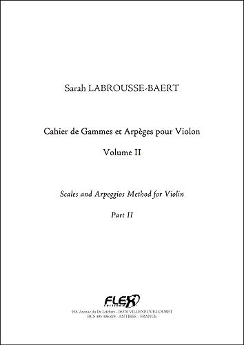 Cahier De Gammes Et Arpèges - Vol.II (LABROUSSE-BAERT SARAH)