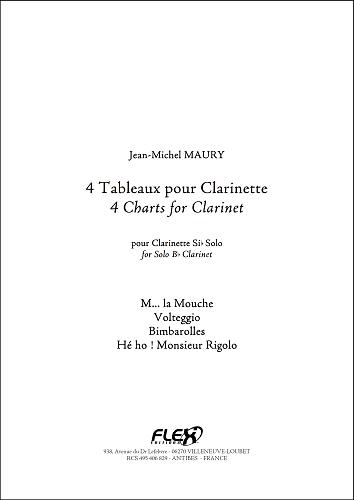 4 Tableaux Pour Clarinette (MAURY JEAN-MICHEL)