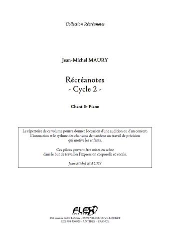 Récréanotes - Cycle 2 (MAURY JEAN-MICHEL)