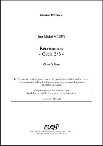 Récréanotes - Cycle 2/3 (MAURY JEAN-MICHEL)