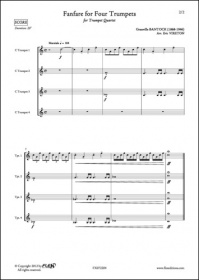 Fanfare Pour Quatre Trompettes (BANTOCK GRANVILLE)