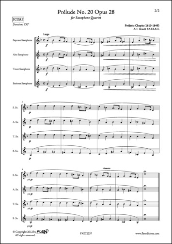Prélude #20 Op. 28 (CHOPIN FREDERIC)