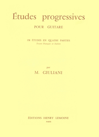 158 Etudes Progressives (GIULIANI MAURO)