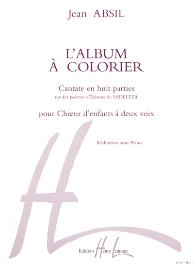 Album A Colorier Op. 68 (ABSIL JEAN)