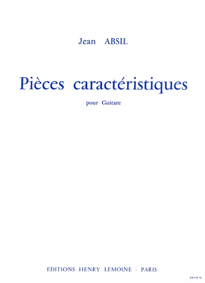 Pièces Caractéristiques (ABSIL JEAN)