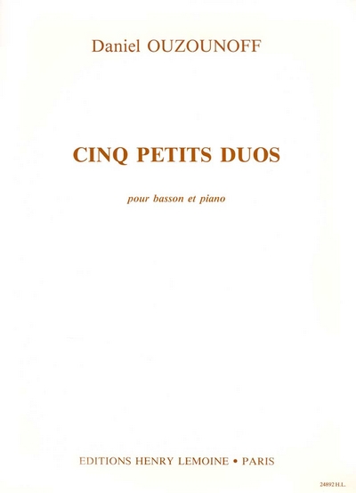 Petits Duos (OUZOUNOFF DANIEL)