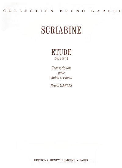 Etude Op. 2 #1 (SCRIABINE ALEXANDER)