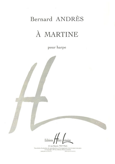 A Martine (ANDRES BERNARD)