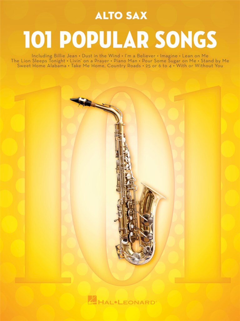 101 Most Beautiful Songs - Sax Alto - Partition - Saxophone