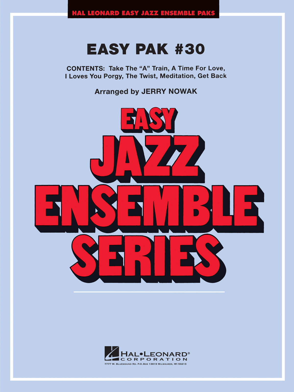 Easy Jazz Ensemble Pak #30 (With Cd)