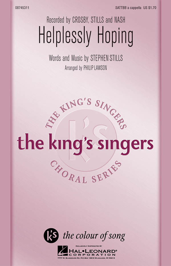Helplessly Hoping Sattbb (King's Singers Choral Series)