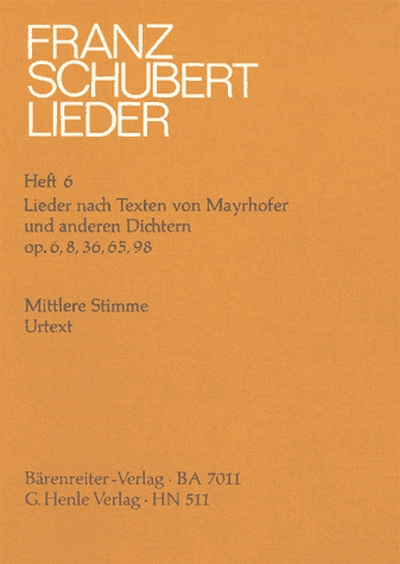 Songs With Lyrics By Mayrhofer And Other Poets (SCHUBERT FRANZ)