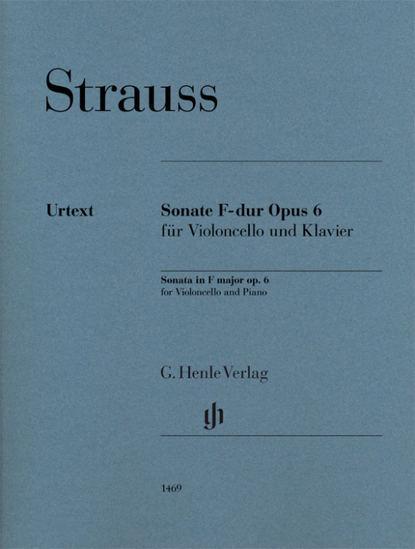 Sonate pour violoncelle en Fa majeur op. 6 (STRAUSS RICHARD)