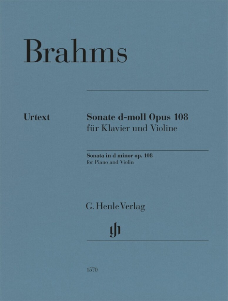 Sonate D-Moll Opus 108 (BRAHMS JOHANNES)
