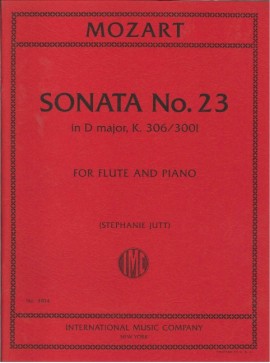 Sonata No. 23 in D major, K. 306/3001 (MOZART WOLFGANG AMADEUS)