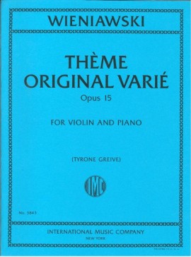 Thme Original Vari Op. 15 (WIENIAWSKI HENRYK)