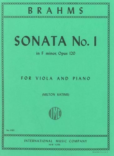 Sonata No1 F Min Op. 120 Vla Pft