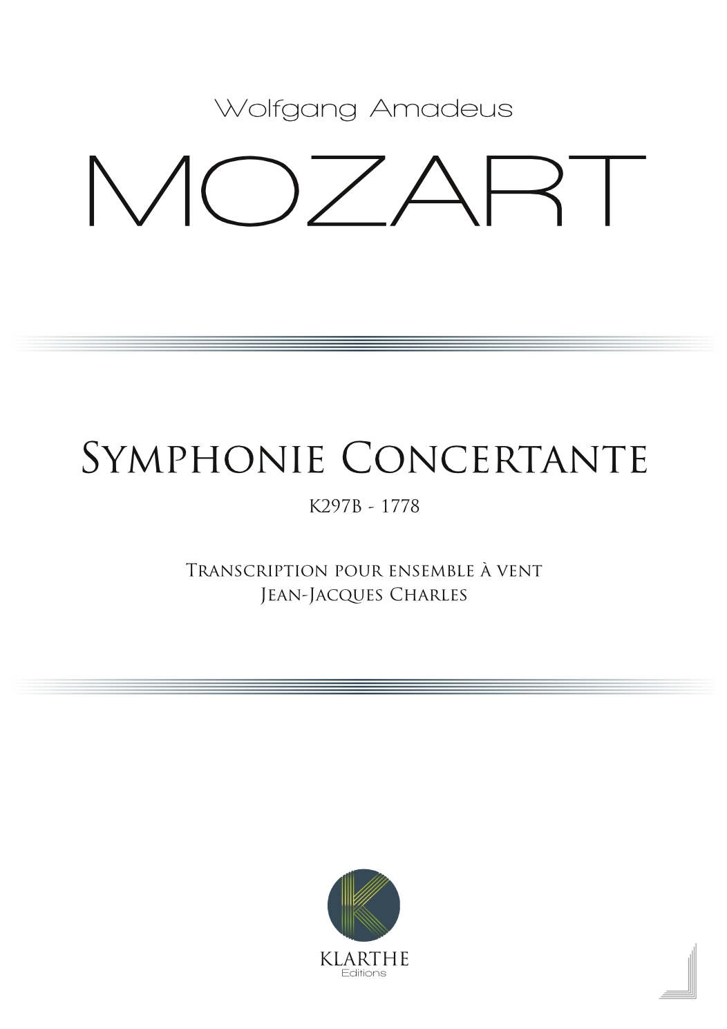 Symphonie Concertante K297B (MOZART WOLFGANG AMADEUS)